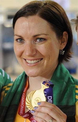 Women's sprint gold medalist Anna Meares (Australia) won her third gold of the Commonwealth Games.