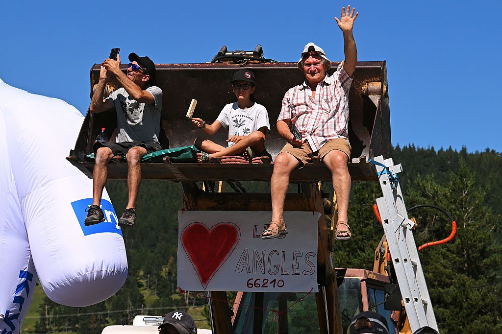 LES ANGLES, FRANCE - JULY 06: Fans during 113th Tour de France 2026, Stage 3 a 195.9km stage from Granollers to Les Angles 1801m / #UCIWT / on July 06, 2026 in Les Angles, France. (Photo by Tim de Waele/Getty Images)