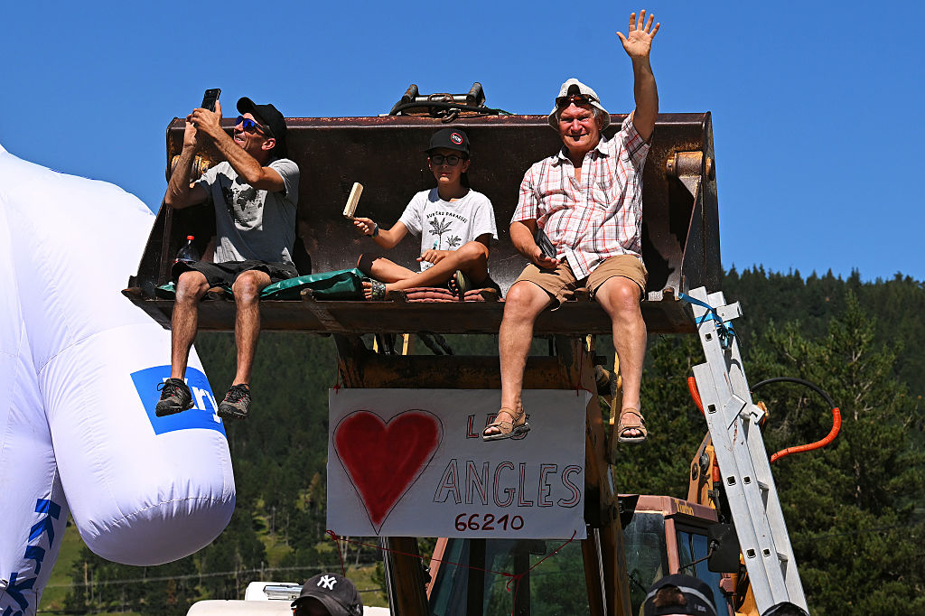 LES ANGLES, FRANCE - JULY 06: Fans during 113th Tour de France 2026, Stage 3 a 195.9km stage from Granollers to Les Angles 1801m / #UCIWT / on July 06, 2026 in Les Angles, France. (Photo by Tim de Waele/Getty Images)