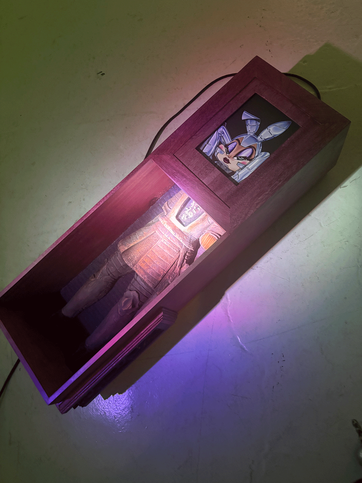 bunny in a coffin