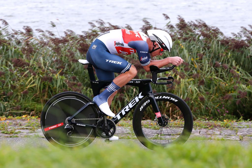 LELYSTAD NETHERLANDS AUGUST 31 Ryan Mullen of Ireland and Team Trek Segafredo competes during the 17th Benelux Tour 2021 Stage 2 a 111km Individual Time Trial stage from Lelystad to Lelystad ITT BeneluxTour on August 31 2021 in Lelystad Netherlands Photo by Bas CzerwinskiGetty Images