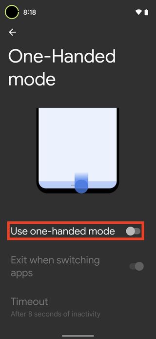 How To Switch One Handed Mode Android 12 Five