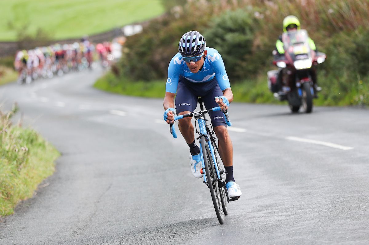 Andrey Amador (Movistar) on the attack