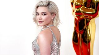 Florence Pugh on the red carpet at the 2024 Oscars Awards