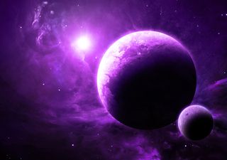 purple exoplanet