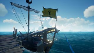 sea of thieves gold hoarders emissary flag on ship