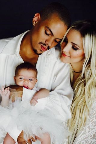 Ashlee Simpson & Evan Ross with baby daughter Jagger Snow Ross