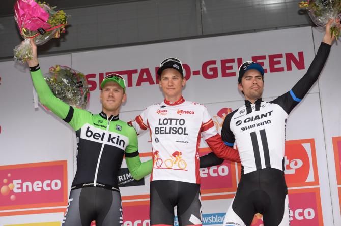 The final podium at the Eneco Tour in 2014