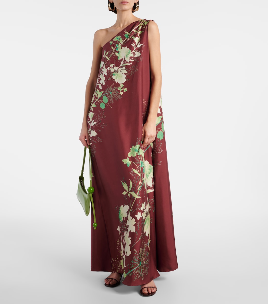 Roy Floral Silk Twill Maxi Dress