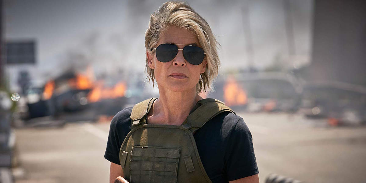 Linds Hamilton as Sarah Connor in Terminator: Dark Fate