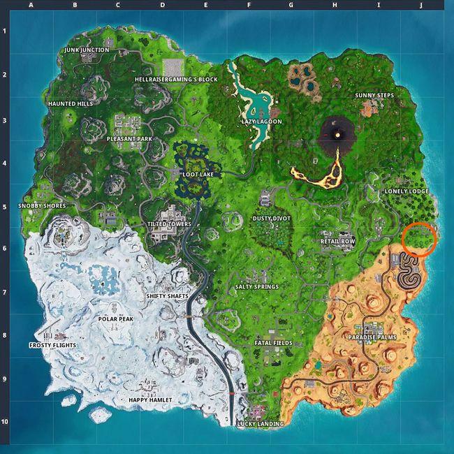 Suchen Sie In Fortnite Season 8 Week 6 Challenge Wo Das Messer - suchen sie auf dem bildschirm zum laden der schatzkarte in fortnite wo das messer zeigt