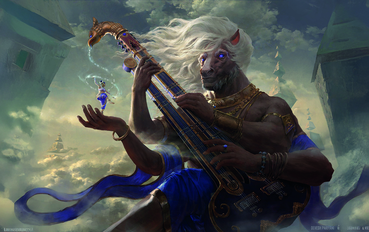 Digital art inspired by Hindu mythology