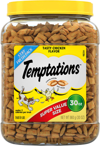 Temptations Classic Crunchy and Soft Cat Treats, 30 oz