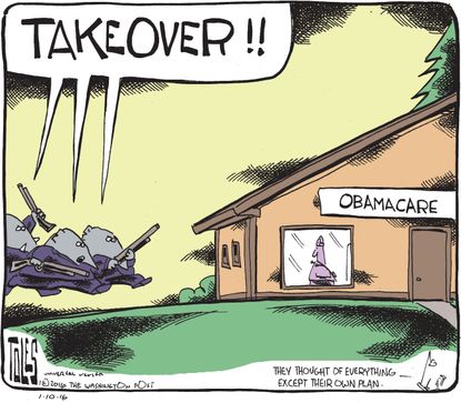 Editorial cartoon U.S. Obamacare