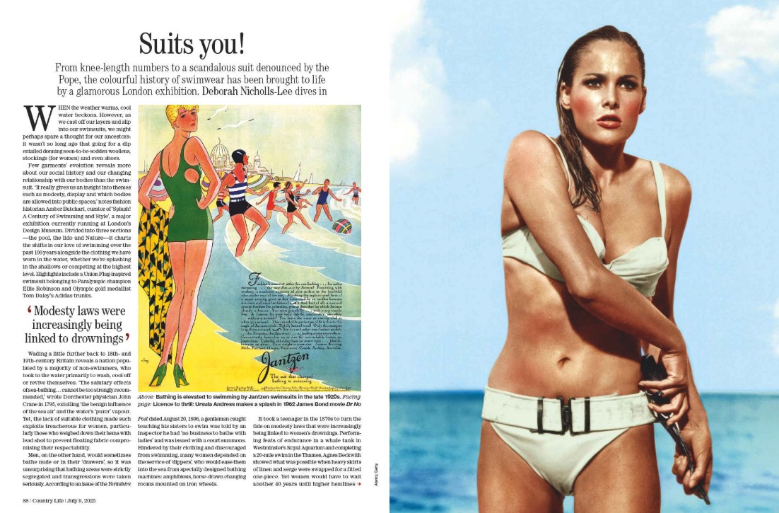 Magazine spread from Country Life 9 July 2025