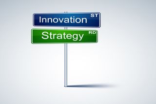 signposts reading Innovation and Strategy
