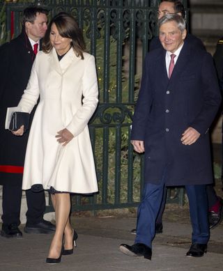 Carole Middleton and Michael Middleton at the Together At Christmas carol concert