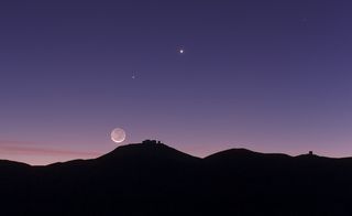 earthshine moon mercury venus