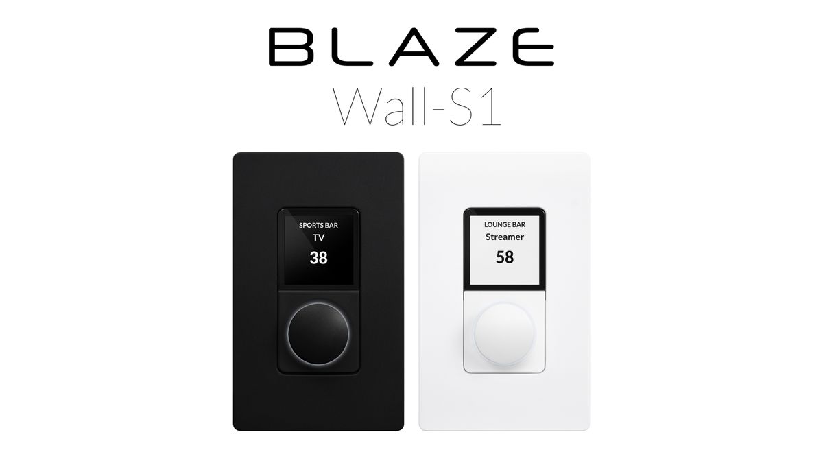 The Blaze Audio Wall-S1 in black and white. 