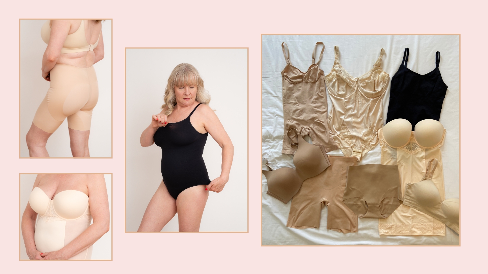 Julie Player testing shapewear
