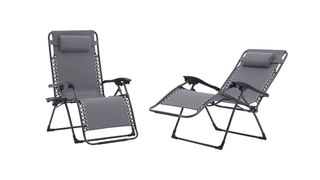 Monaco St Grey Paire de Chaises Zéro Gravité