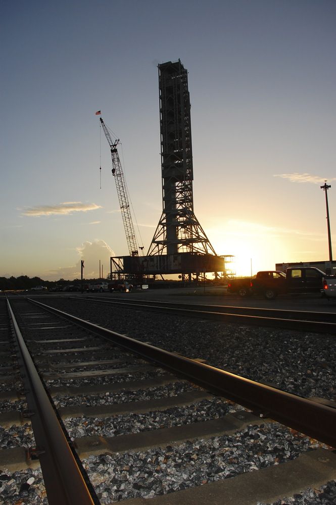 Mighty Mobile Rocket Launcher Rolling Nasa Platform Ready For Upgrade