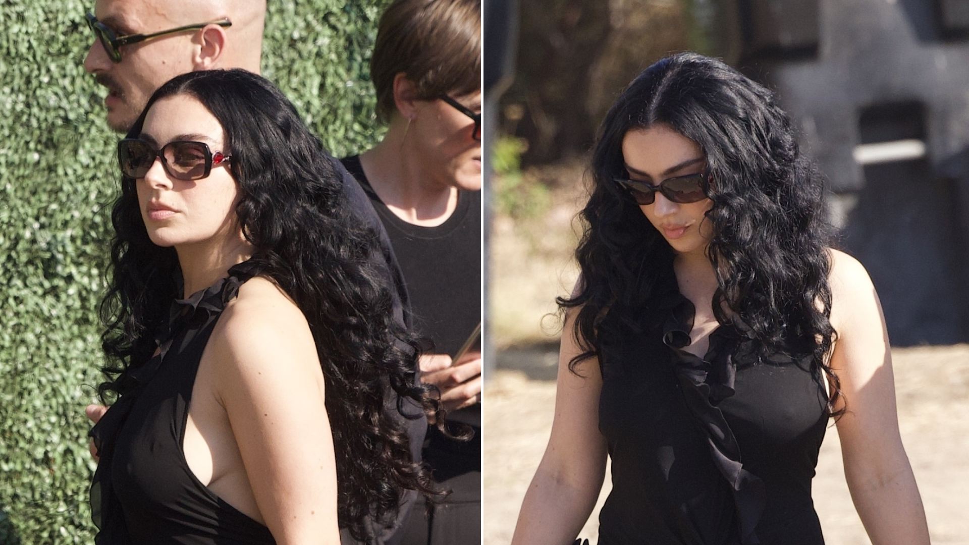 Charli XCX wears a little black dress to attend Matty Healy and fianc&eacute;e Gabbriette Bechtel's wedding in Los Angeles
