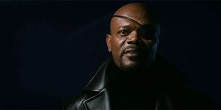 Nick Fury in Iron Man's post-credits scene