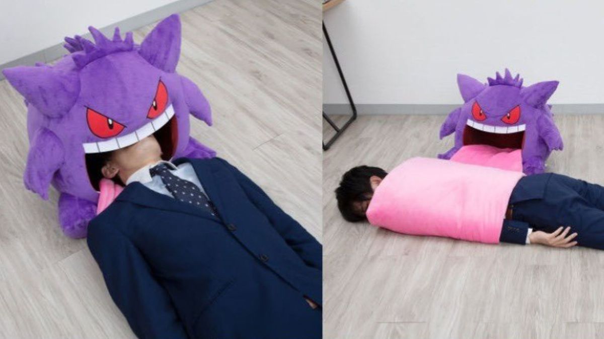 From the people who bought the Metapod sleeping bag for you, this massive Gengar pillow comes