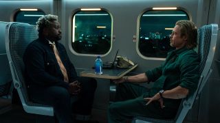 Brian Tyree Henry and Brad Pitt in Bullet Train