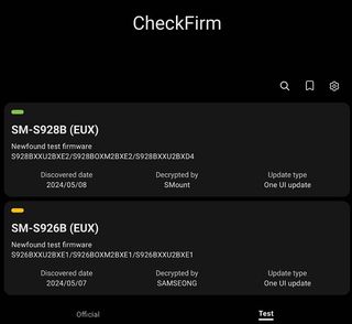 Evidence of a new firmware on Samsung's servers, which could indicate One UI 7.