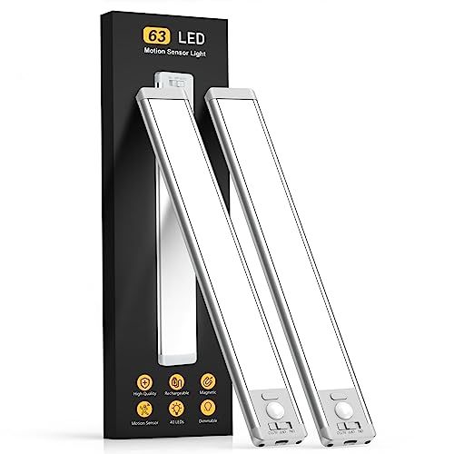 Magnetic, dimmable, rechargeable Motion Sensor Light (2 pack) 