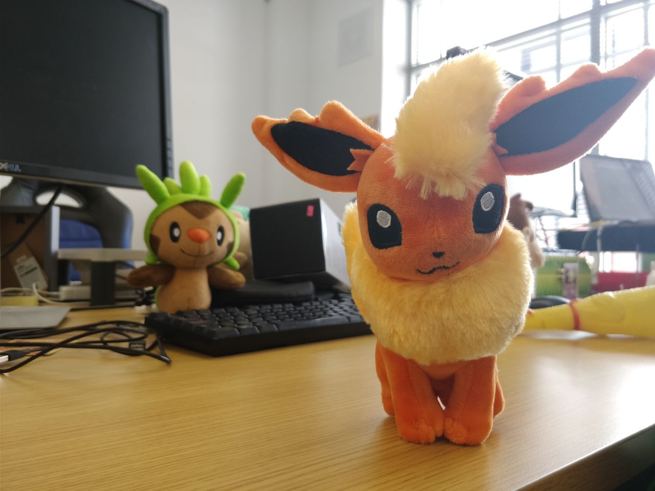 For this first shot we focused the Portrait Mode on the Pokemon in the foreground.