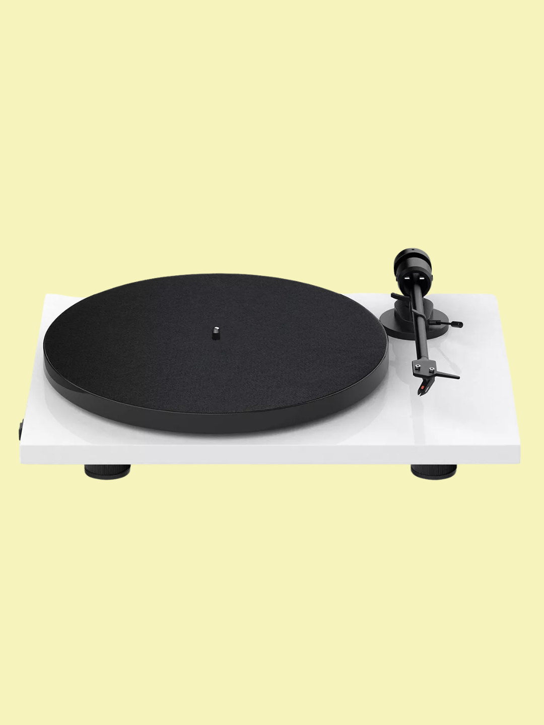 A white record player from PRO=JECT