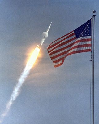 NASA and U.S. Flag