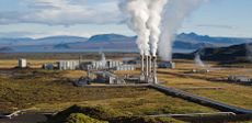A geothermal power plant in Iceland, alternative energy sources