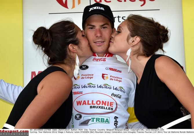 Julien Stassen (Wallonie - Bruxelles) in the mountain jersey