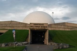 The Armstrong Air and Space Museum was opened in July 1972 in Wapakoneta, Ohio.