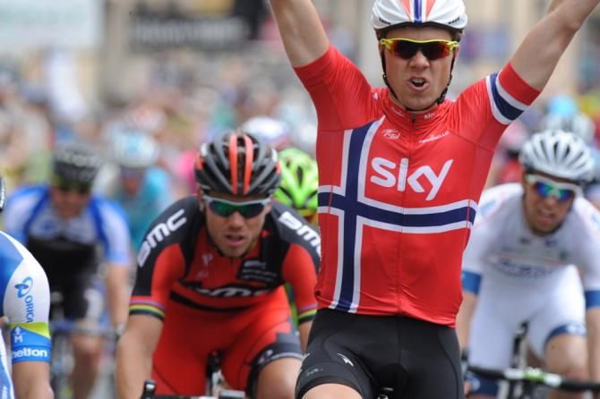 Stage 3 winner Edvald Boasson Hagen (Sky)