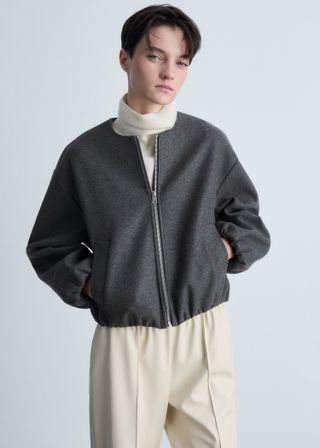 Gathered Bomber Jacket - Women | Mango Usa