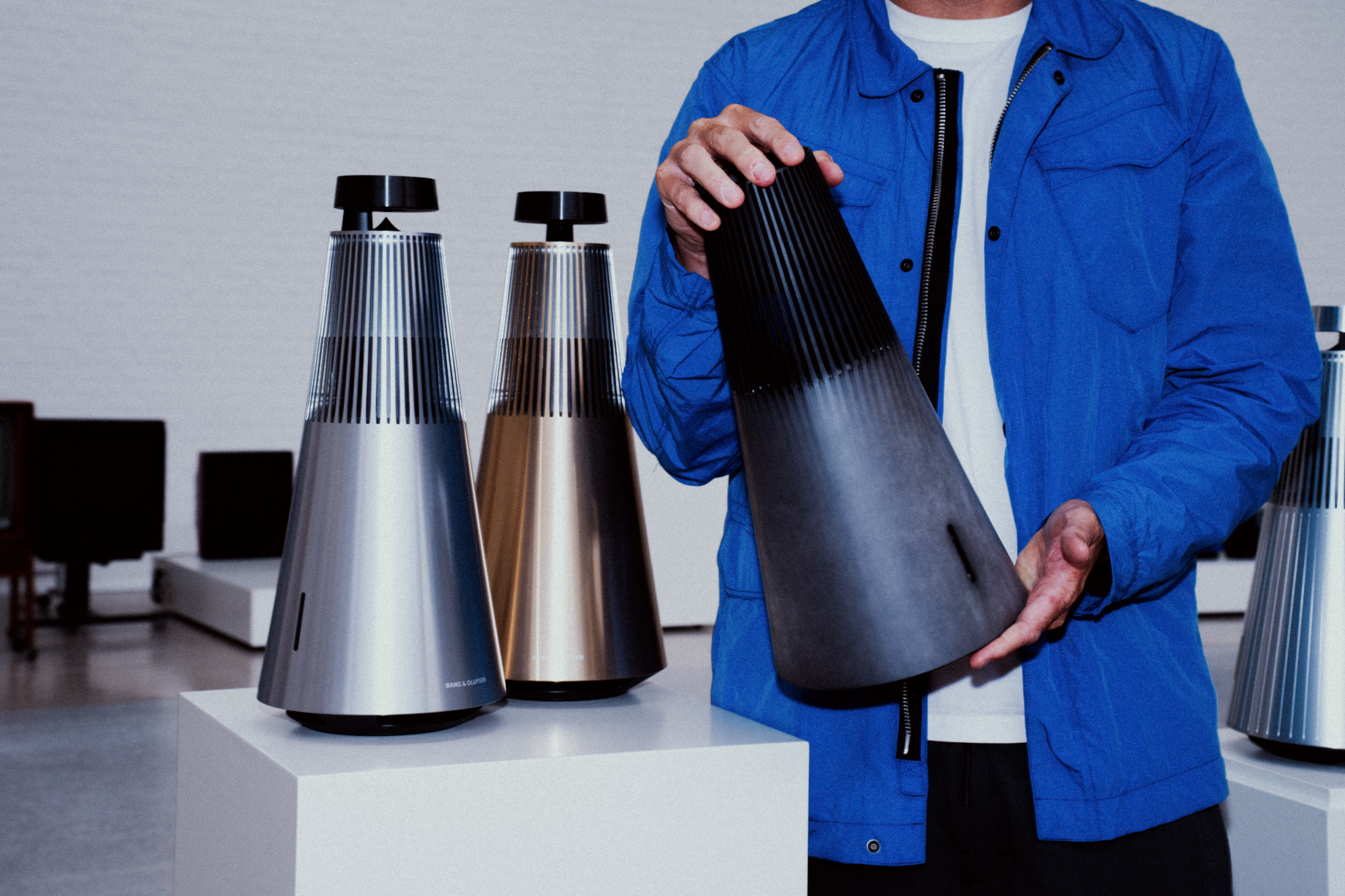 Nick Tidball on a visit to Bang & Olufsen in Struer, Denmark