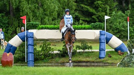 Pictured Ros Canter and Izilot DHI in the cross-country phase at Luhmuhlen Horse Trials in 2024.