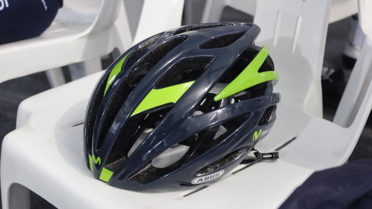 Movistar's new Abus helmet
