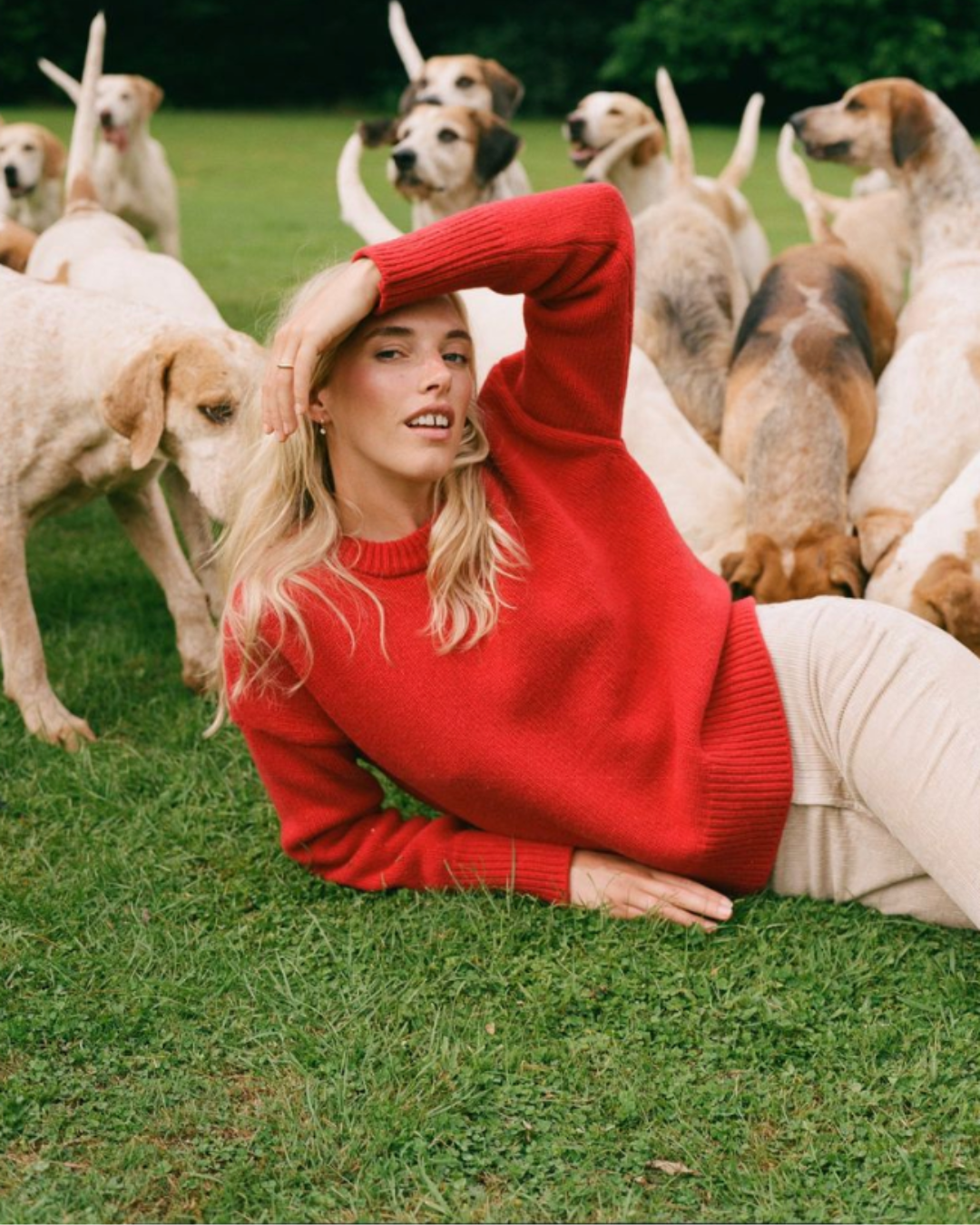 With Nothing Underneath, Cornwall Jumper: Wool, Red