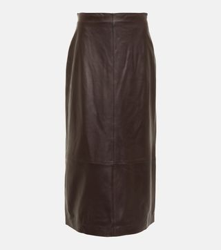 Leather Midi Skirt