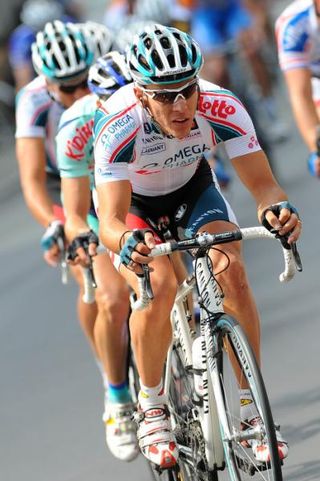 Philippe Gilbert (Omega Pharma - Lotto) en route to a ninth place finish.