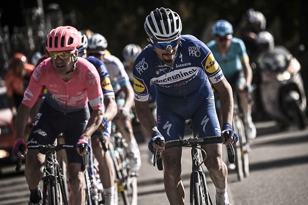 Julian Alaphlippe looked strong before the final selection at Strade Bianche
