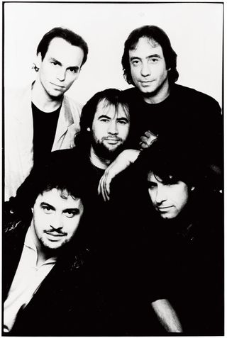 Marillion black and white portrait shot circa 1987 for Clutching At Straws