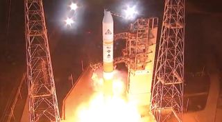 WGS-8 Mission Lifts Off