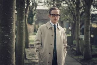 Joe Cole looking remarkably like Michael Caine's Harry Palmer in a great first look image from ITV and AMC+ drama 'The Ipcress File'.